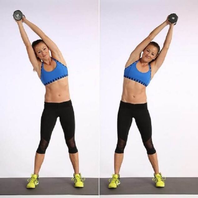 Se inclina hacia un lado